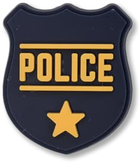 Super Cute Police Badge - Charms For Crocs/Shoes - PVC - Work - Crime - 3D