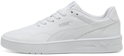 Puma Court Lally - Scarpe da Ginnastica Femmina, Puma White-Puma White-Cool Light Gray,