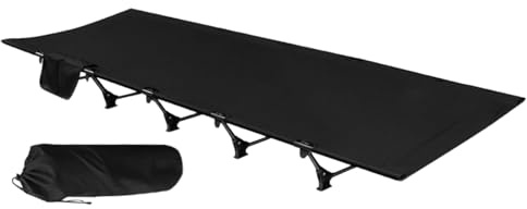 Lit pliant - Canapé pliant - Lit de voyage avec capacité de charge | Pour randonnée, chasse, caravane, sortie à la plage, pour dormir des invités, lit pour adultes avec sac de rangement, caméra