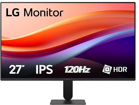 LG 27U411A-B - Monitor 27, FHD (1920 x 1080), Panel IPS, 120 Hz, 5 ms (GtG), Tecnología AMD FreeSync™, Super Resolution+, Black Stabilizer