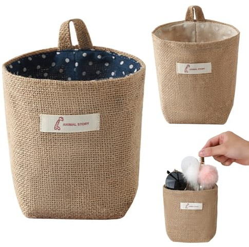 Aufbewahrungstasche Hängeorganizer Babybett Organizer Wand Hängen Tasche Betttasche Spielzeugtasche Hängende Aufbewahrungstasche Wand Hängen Tasche Kinderzimmer Hängender Bett Organizer 2PCS