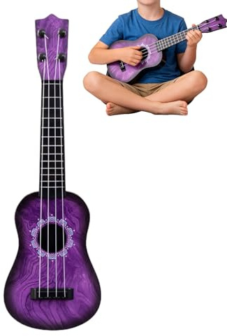 Duvcoywae Ukulélé Enfant | Instrument à 4 Cordes,Instrument à Cordes Compact et Léger | pour Fête Voyage École Maison Salle de Jeux Anniversaire Garderie