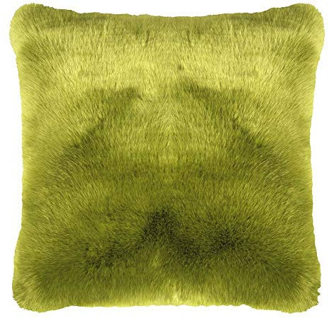 pad - Kissenhülle - Kissenbezug - Sheridan - Kunstfell/Felloptik - Green/grün - 45 x 45 cm