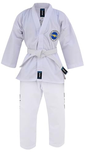 Playwell Artes Marciales Taekwondo Itf Estudiante Traje - Blanco, 4/170cm