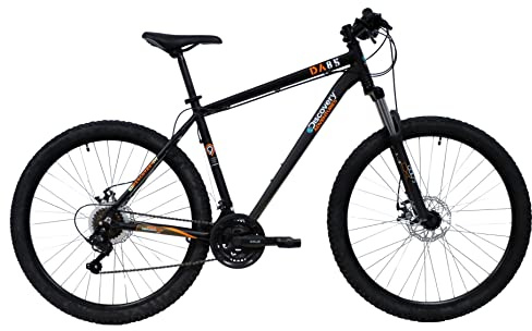 Discovery - Bicicleta de montaña telescópica de 27,5 Pulgadas, Doble Discos, Marco de Aluminio, transmisión Completa Shimano a chorros