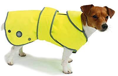 Ancol Muddy Paws All Weather Stormguard Coat . Hi-Vis. Size Small ( Length 30 cm, up to 52cm girth)