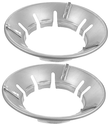 HEMOTON 2st Gasherd Halterung Metallständer Gasherd Brenner Ring Ofenring Gasherd Topfgestell Gasherd Aufsatz Ständer Gasherd Topf Ständer Metall Kreuz Gasherd Herd Kochfeld Wok Gusseisen