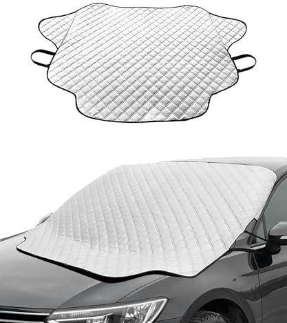 Flaconi 7.5”x5” Copertura Parabrezza Auto,Housse de Protection pour Pare-Brise,Couverture Pare Brise de Voiture,Copertura Ultra Spesso,Adatto per la Macchina di Camion SUV Grande o Piccola
