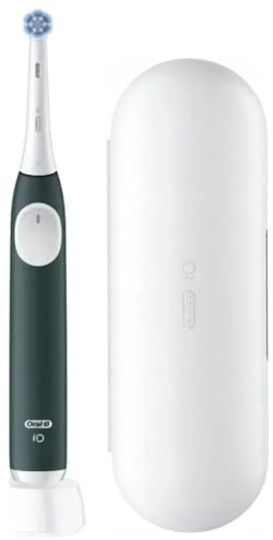 Oral-B iO Series 2 Elektrische Zahnbürste — Electric Toothbrush, Inkl. 1 Aufsteckbürste, Reise-Etui — 3 Putzmodi für Zahnpflege, GUT GETESTET (2,2) von STIFTUNG WARENTEST, Designed by Braun, Grün
