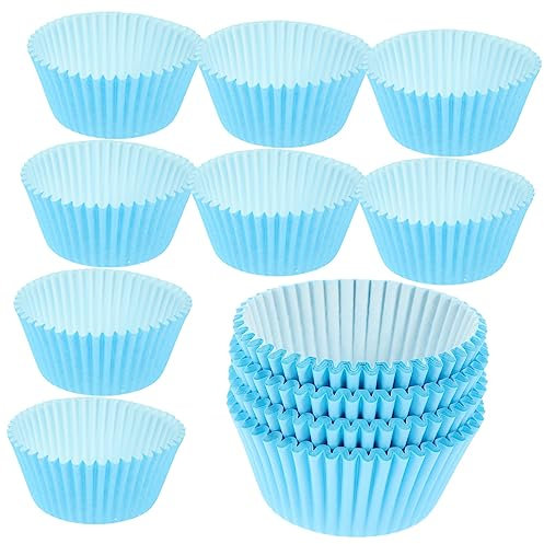HEALLILY 100 pirottini di carta per torte, per cupcake, muffin, ghiaccio, carta delicata di alta qualità, design pratico per una facile sformatura