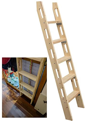 Escalera de cama de loft duradera universal que ahorra espacio, taburete extra largo de 100 cm, escalera de escalada soporta 200 kg, ideal para literas y remolques de viaje
