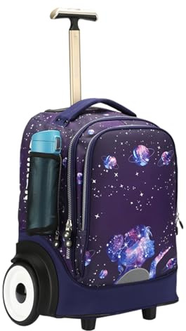 UNIKER Rolling Laptop Bag with Large Wheels for 15.6 Inch Laptop,Community Nurse Bag on Wheels (T5- Dream)