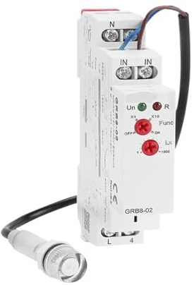 GRB8-01/02 Twilight Switch AC110V-240V Street Light Sensor Din Rail Modular Relay 16A Automatic Switching,high-Performance