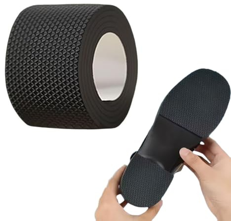 FUHAMJ 1 Rollo Suela Antideslizante, Pegatinas Antideslizantes Para Zapatos Almohadilla Antideslizante De Zapato Con Tacón Protector De Suela Reducción Del Desgaste, 5 * 100Cm(A)