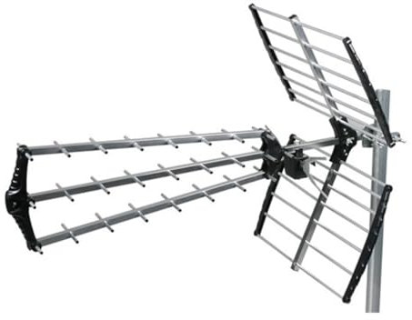 HDSAT ANTENNE TNT TRINAPPE PRÉMONTÉE Gain 18dB UHF rateau terrestre Toit Maison