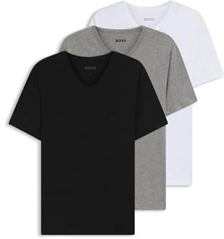 HUGO BOSS T-Shirt Vn 3p Co, Camiseta para Hombre, Assorted-pre-Pack, XL