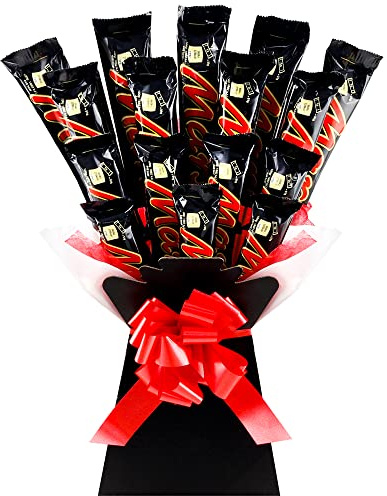 Chocolate Hamper - Chocolate Gift for Men or Women - Packed With Full Size Mars Bars - Milk Chocolate Coated Caramel & Nougat in a Chocolate Bouquet - 1.5kg