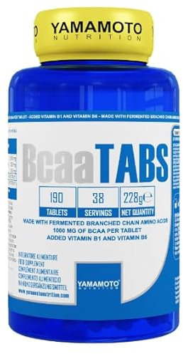 Yamamoto Bcaa Tabs compresse - Bcaa aminoacidi ramificati + Vitamina B1 + B6 (190 compresse)