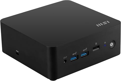 MSI Cubi NUC Barebone Ordinateur de Bureau, Intel Core 5-1345U, 2 emplacements DDR5 (jusqu'à 64 Go), vPRO Enterprise, WiFi 6E, Remplacement avancé de 3 Ans (13MQG-203BUS)
