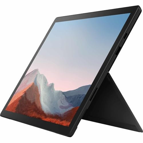 2021 Microsoft Surface Pro 7+ with Intel Core i7-1165G7 (12.3-inch, 16GB RAM, 256GB SSD) Noir (Renewed)