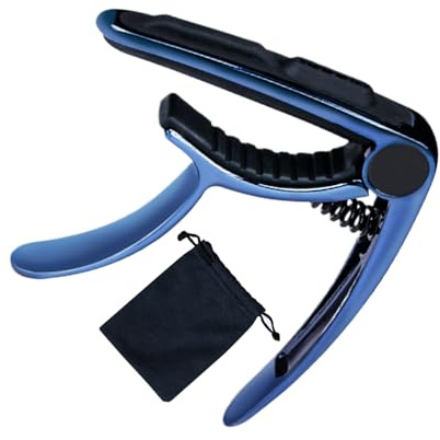 Capo pour guitare électrique - Capo de serrage de précision léger, polyvalent pour acoustique, électrique/ukulélé, système de libération rapide pour les performances sur scène et l'exercice
