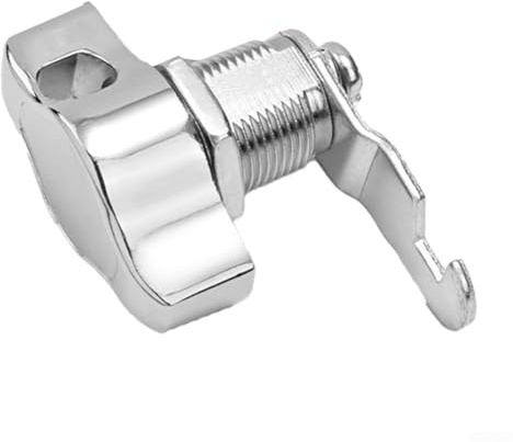 Zinc Alloy Keyless Cam Lock with Built-In Padlock for Cabinets and Drawers, Strong Metal Security Lock for Office, Mailbox, Locker, Toolbox and Furniture(20mm)