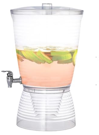 Distributore di acqua 10L con rubinetto per feste - Fontana per succhi - Brocca da birra per bancone cucina casa ristorante tè caffè acqua ghiacciata
