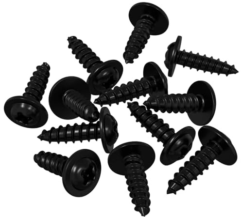 vidaXL Clavo autorroscante 12 pcs Negro 3,5 x 12 mm Hierro