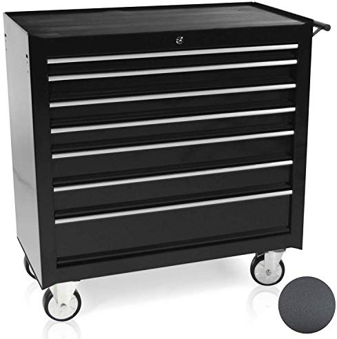 Werkzeugwagen breit, 7 Schubladen S47 schwarz