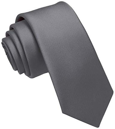 JEMYGINS - Corbata para hombre, 6 cm, estrecha fina, varios colores disponibles en seda, incluye caja gris Medium