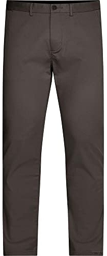 Tommy Hilfiger Pantalon Homme Core Bleecker 1985 Pima Cotton Chino, Gris (Dark Ash), 30W / 34L