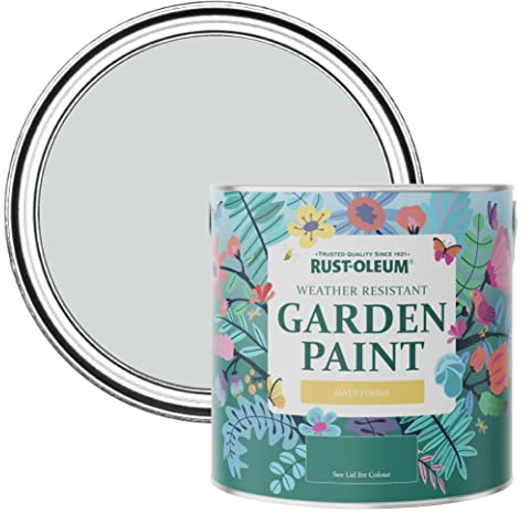 Rust-Oleum Grey Mould-Resistant Garden Paint In Matt Finish - Dove 2.5L