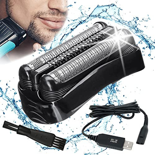 Scherkopf Für Braun Series 3 21b,s3 Ersatzkopf 21b Für Elektrorasierer Für Braun S3 Serie 3 Ersatzscherkopf Für Rasiermesser Elektrorasierer Tragbares Ladekabel 32b 32s 21s 300s 301s 310s Rasierer