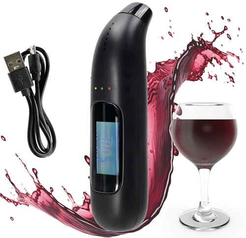 Generico Etilometro Digitale Portatile con Display LCD - Alcol Test, Misurazione Precisa e Veloce, Design Compatto, Senza Boccagli, Manuale Incluso, Ideale per Uso Personale e Professionale