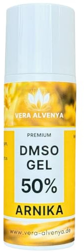 DMSO Arnika GEL 50% Original hochdosiert DMSO 99,9 Prozent Reinheit mit Dimethysulfoxid 99,9% 50ml Airless HDPE-Tube, Natur
