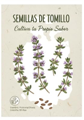 Semillas de Tomillo Aromático | Planta Mediterránea Ideal para Cultivo Doméstico DECOALIVE