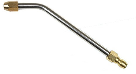 NUZAMAS 16cm High Pressure Washer Spray Nozzle Attachment, Extend Bended, Angled Hose, Bended for Easy Underbody Cleaning, Quick Connector, Boat Car Home Decking Driveway Wash and Cleaning