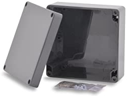 BOXEXPERT Kunststoff Gehäuse 122x120x55mm IP65 Serie Elbe ABS Schaltschrank Verteilerkasten Installationsgehäuse RAL7035 lichtgrau