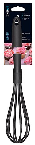 Chef Aid Frusta in nylon, senza BPA, utensile da cucina per l'uso con pentole antiaderenti, nero