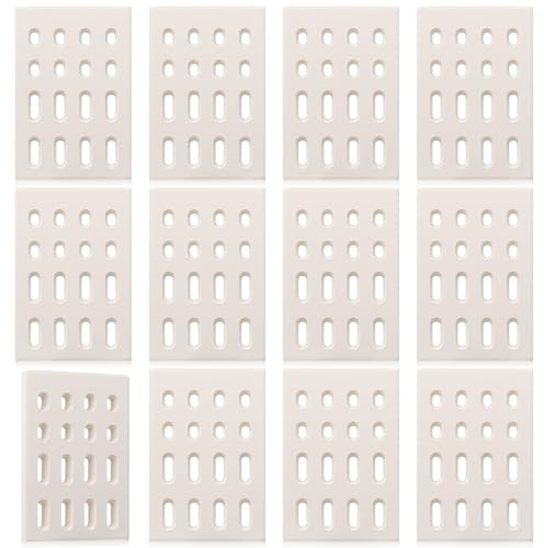 Treela 12 Pcs Ceramic BBQ Briquettes Grill Brick Flame Tamer Ceramic Radiant Replacement Parts for Chef BBQ Gas Grill