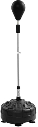 TESUGN Punchingball - Sac de frappe sur pied - 120 à 160 cm - Réglable - Pour adultes - Avec support - Pour entraînement MMA, équipement de boxe, équipement d'entraînement, soulagement du stress et
