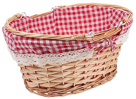 FONDOTIN Panier Pique- Paniers De Fille De Fleur De Mariage Panier De Copeaux De Bois Décoration De La Maison Panier De Corne D'Abondance Pièce Maîtresse Panier De Fleurs Séchées