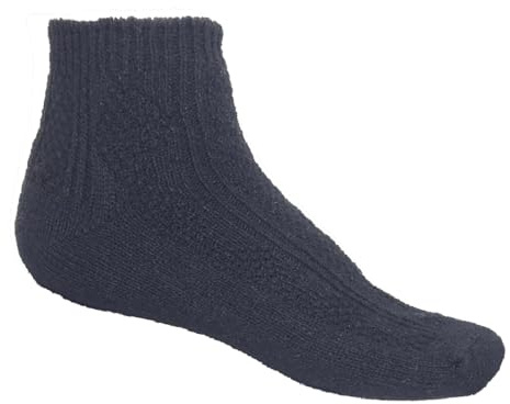 YUN 3 Pairs Women's Natural Pure 100% Wool Traditional Warm Low Ankle Booties Winter Socks