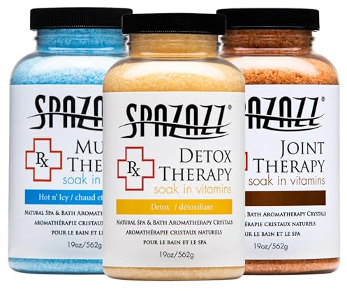 Spazazz Muscle Detox Joint Aromatherapy Hot Tub & Spa Salt Crystal Gift Set