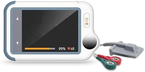Wellue Moniteur ECG et oxymètre | Mesure ECG/SpO2 en 20s | Bluetooth Capteur Portable + appli (iOS/Android)
