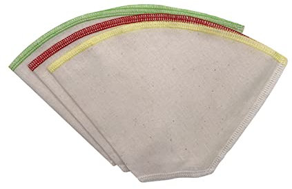 Filtres à café en lin français - x3 - Zéro déchet au quotidien