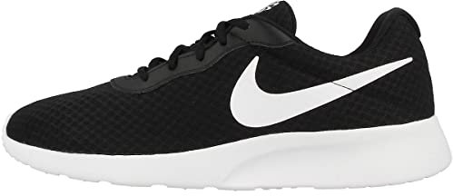 Nike Herren Tanjun Sneaker, Black White Barely Volt Black, 47 EU