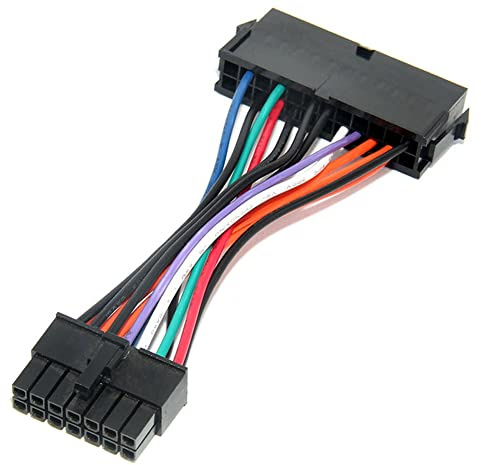 Bolwin F36S - Adaptador de cable de alimentación (24 a 14 pines para Lenovo y Medion (24 a 14 pines, 13 cm, adaptador de alimentación ATX y placa base
