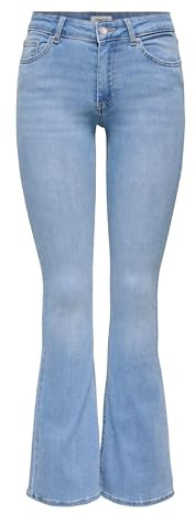 ONLY Damen Jeans 15245444 Light Blue Denim Xl-32