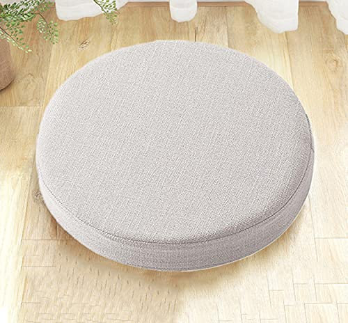 SUCADA Cuscini rotondi per sedie da pranzo, cuscini per sedie da giardino, cuscini per sedie da esterno per interni per cucina domestica (50x50x5 cm, Beige)